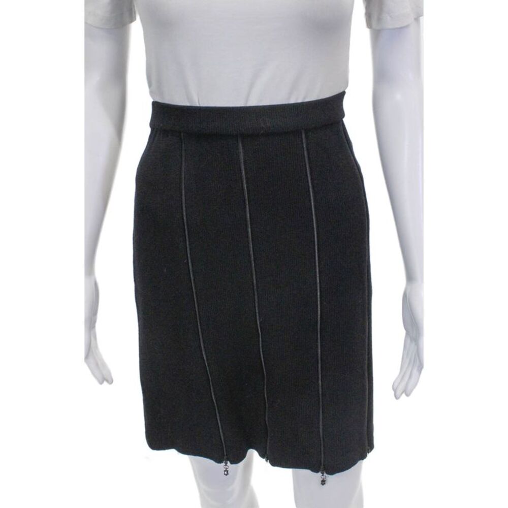 St. John Evening By Marie Gray Women Straight Pencil Wool Skirt Black Size 10